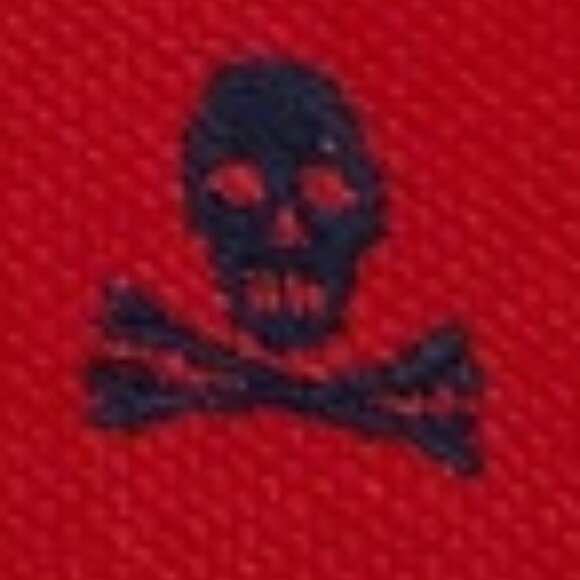 Vintage Rugby Ralph Lauren Short Sleeve Polo with Skull & Cross Bones Embroidery - Picture 15 of 16